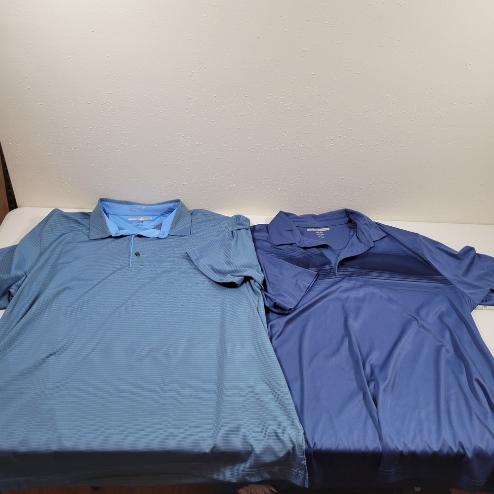 Greg Norman Men's Polo Golf Shirts‎ Size XXL Blue Bundle